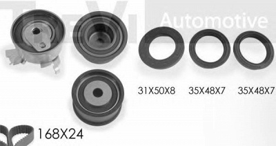 TREVI AUTOMOTIVE kd1384s -  Комплект ремня ГРМ